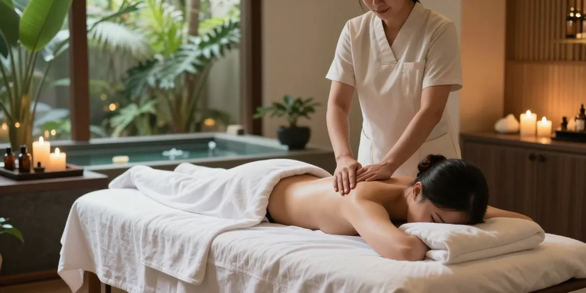 עיסוי אירוטי במרכז in a serene spa setting with calming ambiance.